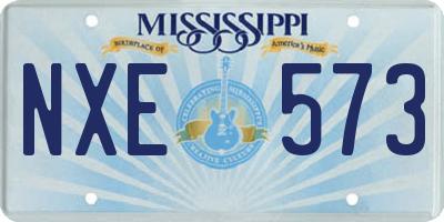 MS license plate NXE573
