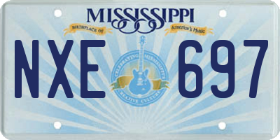 MS license plate NXE697