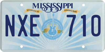 MS license plate NXE710