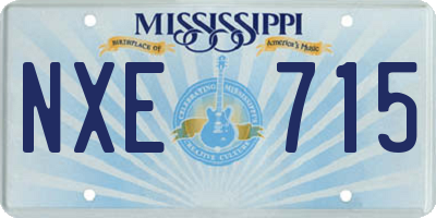 MS license plate NXE715