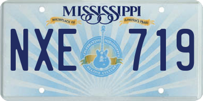 MS license plate NXE719
