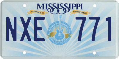 MS license plate NXE771