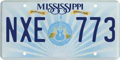 MS license plate NXE773