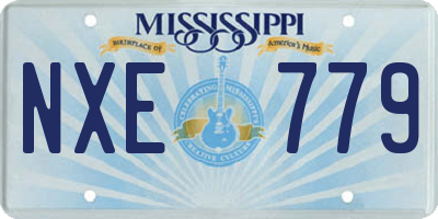 MS license plate NXE779