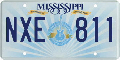 MS license plate NXE811