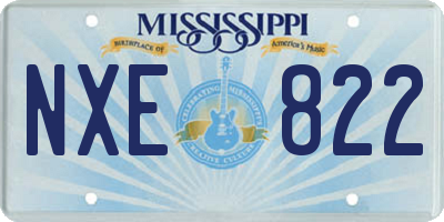 MS license plate NXE822