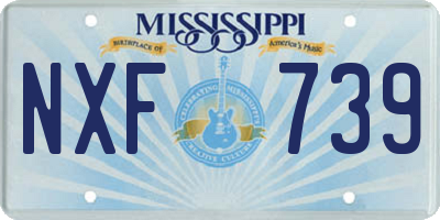 MS license plate NXF739
