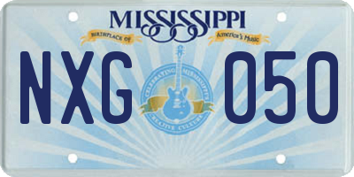 MS license plate NXG050