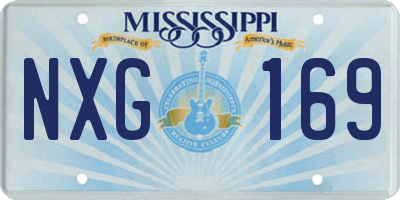 MS license plate NXG169