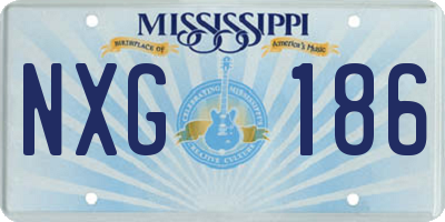 MS license plate NXG186