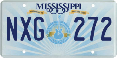 MS license plate NXG272