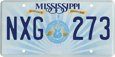MS license plate NXG273