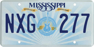 MS license plate NXG277