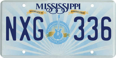 MS license plate NXG336