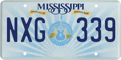 MS license plate NXG339