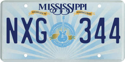 MS license plate NXG344