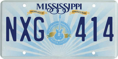 MS license plate NXG414