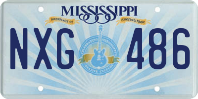 MS license plate NXG486