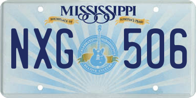 MS license plate NXG506