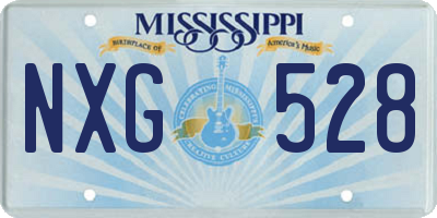 MS license plate NXG528