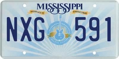MS license plate NXG591