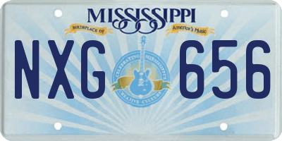 MS license plate NXG656