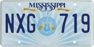 MS license plate NXG719
