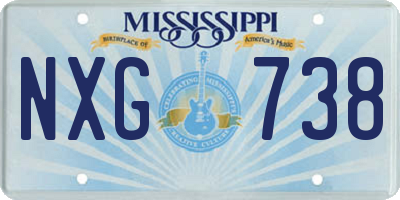 MS license plate NXG738