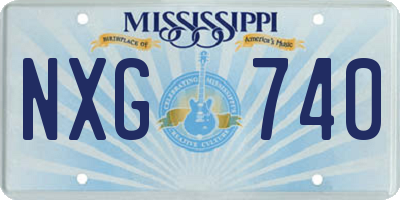 MS license plate NXG740