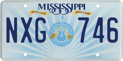 MS license plate NXG746