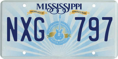 MS license plate NXG797