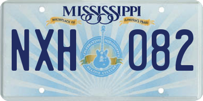 MS license plate NXH082