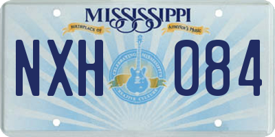 MS license plate NXH084