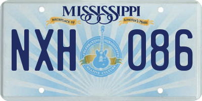 MS license plate NXH086