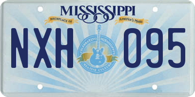 MS license plate NXH095