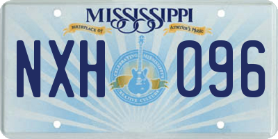 MS license plate NXH096