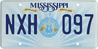 MS license plate NXH097