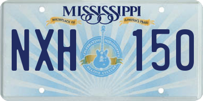 MS license plate NXH150