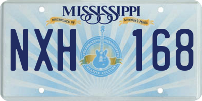 MS license plate NXH168