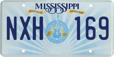 MS license plate NXH169