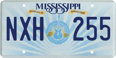 MS license plate NXH255