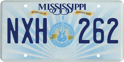 MS license plate NXH262