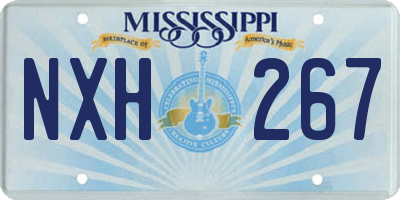 MS license plate NXH267