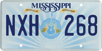 MS license plate NXH268