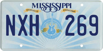 MS license plate NXH269