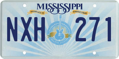 MS license plate NXH271