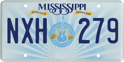 MS license plate NXH279