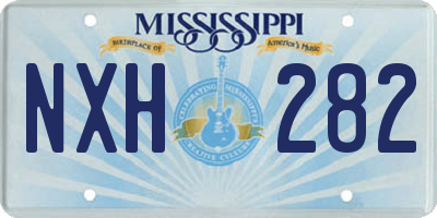 MS license plate NXH282