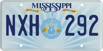 MS license plate NXH292