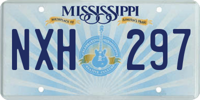 MS license plate NXH297